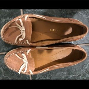 Franco Sarto leather espadrille loafer boat shoe 7